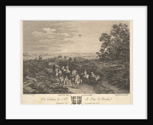 Flanders Road after a painting in the collection of the Duc de Praslin, 1772 by Balthasar Anton Dunker/Jacques Philippe Le Bas