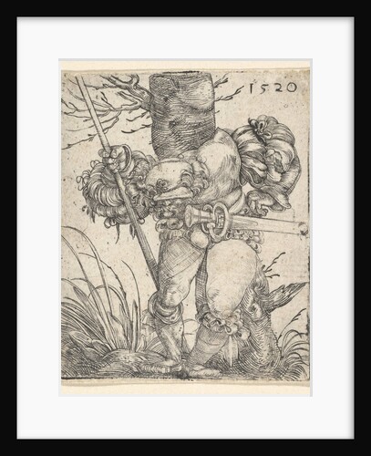 Footsoldier in front of a Tree, mid-17th century by Barthel Beham