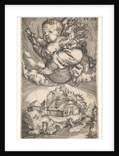 Genius on a Globe Floating in the Air, mid-17th century by Barthel Beham