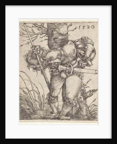 Bending Soldier Leaning against a Tree, 1520 by Barthel Beham