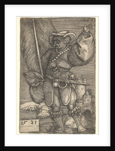 Standard Bearer with Raised Left Hand, early 16th century by Barthel Beham