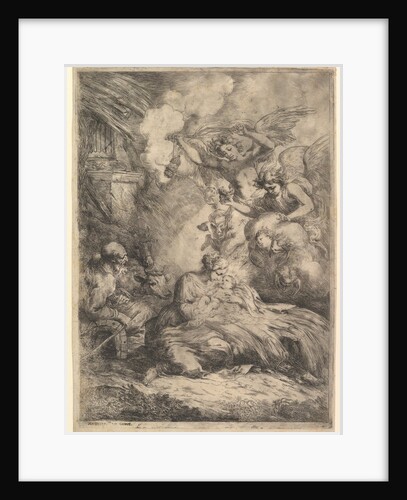 The Nativity with Angels, 1650-57 by Bartolomeo Biscaino