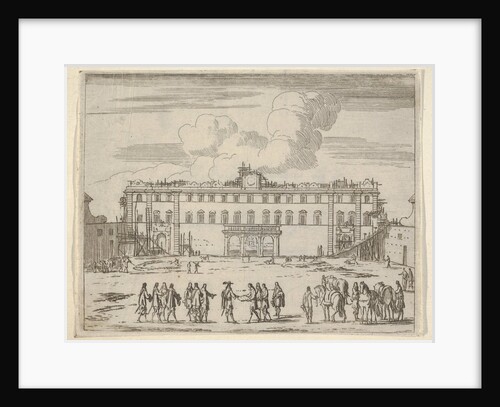 Francesco I d'Este Builds the Palazzo di Sassuolo, from L'Idea di un Principe ed Eroe Cris…, 1659 by Bartolomeo Fenice