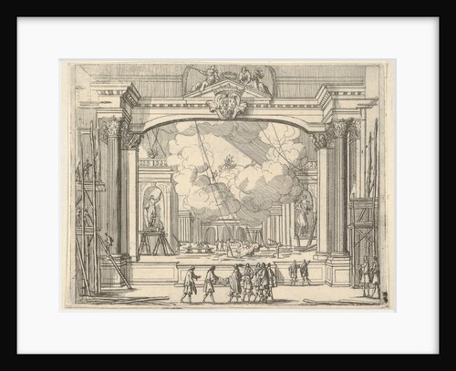 Francesco I d'Este Orders Fête Decorations, from L'Idea di un Principe ed Eroe Cristiano i…, 1659 by Bartolomeo Fenice