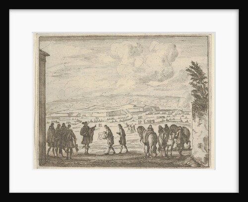 Francesco I d'Este Builds the Fortresses of Modena for the Security of his People, from L'…, 1659 by Bartolomeo Fenice