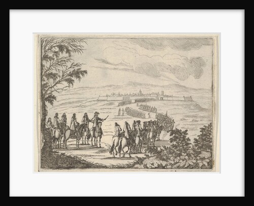 Francesco I d'Este Goes to Pinarola for the Security of his States, from L'Idea di un Prin…, 1659 by Bartolomeo Fenice