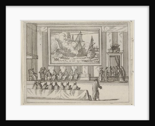 Francesco I d'Este Presents Himself with Warmth and Humility with Representatives of the R…, 1659 by Bartolomeo Fenice