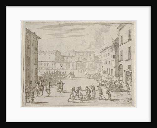 Francesco I d'Este Assists His Subjects with Great Generosity During the Great Famine of 1…, 1659 by Bartolomeo Fenice