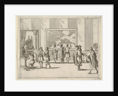 Francesco I d'Este Invites Foreign Scholars to Court, from L'Idea di un Principe ed Eroe C…, 1659 by Bartolomeo Fenice