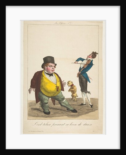 Lord-tolan prenant sa leçon de dance, La Passions, No. 7, 19th century by Basset