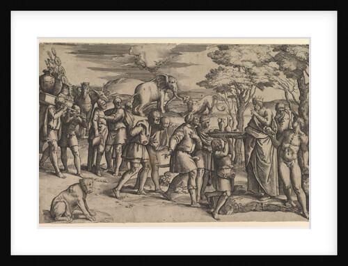 Melchizadek Offering Bread and Wine to Abraham, ca. 1547 by Battista Franco Veneziano