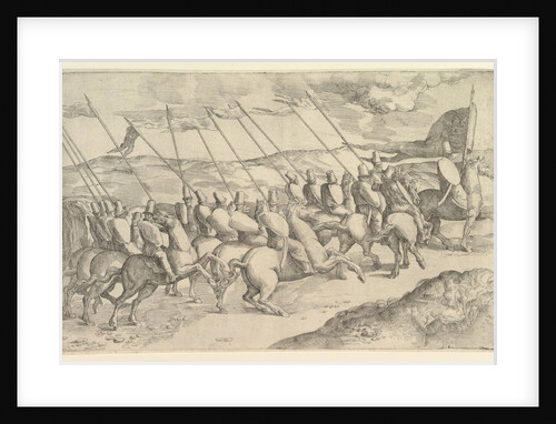 A Company of Horsemen by Battista Franco Veneziano