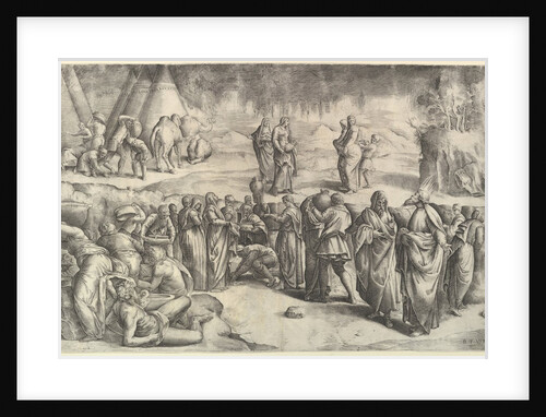 The Israelites Gathering Manna, ca. 1547 by Battista Franco Veneziano