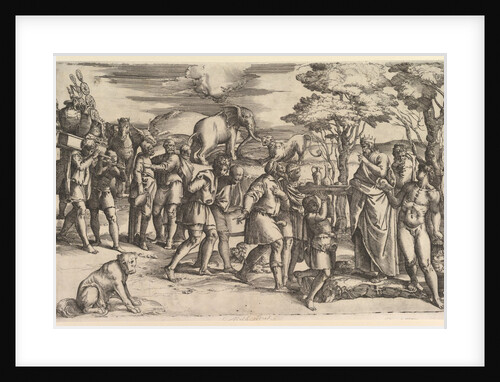 Melchizadek Offering Bread and Wine to Abraham, ca. 1547 by Battista Franco Veneziano