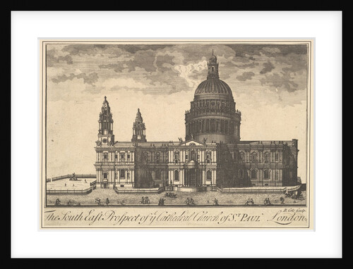 The South East Prospect of the Cathedral Church of St. Paul, London, 1720-30 by Benjamin Cole