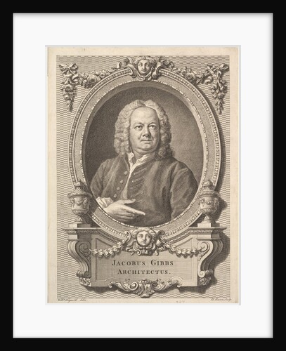 Jacobus Gibbs, Architectus, 1747 by Bernard Baron