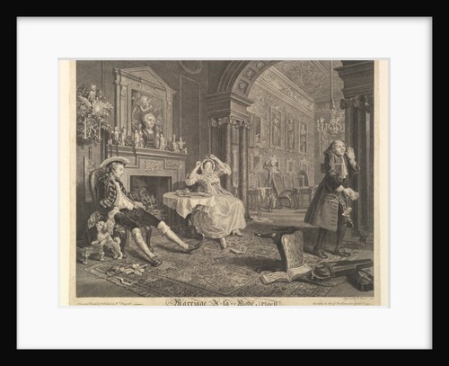 Marriage A-la-Mode, Plate II, April 1, 1745 by Bernard Baron