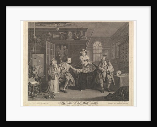 Marriage A-la-Mode, Plate III, April 1745 by Bernard Baron