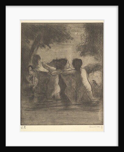 Four Bathers, 1895 by Camille Pissarro
