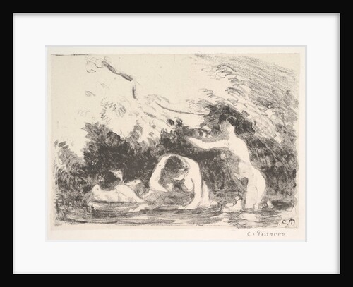 Bathers in the Shade of Wooded Banks, 1894 by Camille Pissarro