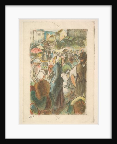 The Market at Gisors: Rue Cappeville, 1894-95 by Camille Pissarro