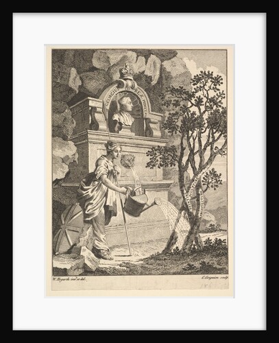 Frontispiece to the Catalogue of Pictures Exhibited in Spring Garden, May 7, 1761 by Charles Grignion