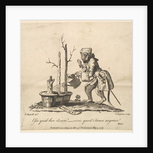 Tailpiece to the Catalogue of Pictures Exhibited in Spring Garden, May 7, 1761 by Charles Grignion