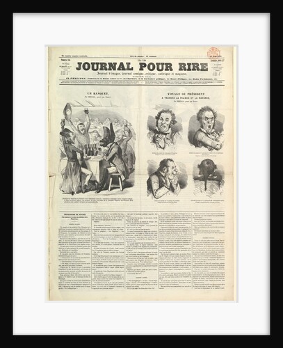 Le Journal Pour Rire, Journal d'Iimages, Journal Comique, Critique, Satirique e…, August 23, 1850 by Unknown