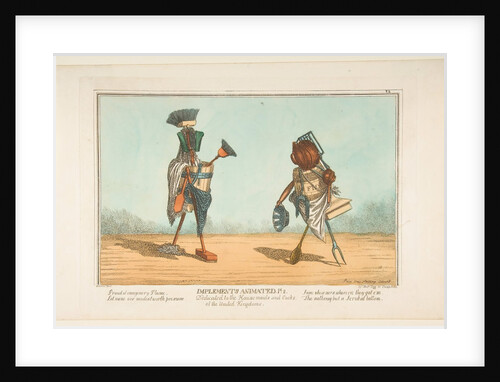 Implements Animated, Pl. 2, Dedicated to the Housemaids and Cooks of the United Kingdoms, ca. 1811 by Unknown