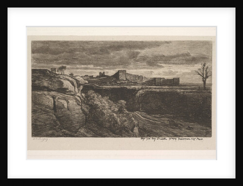 Ruins of the Chateau of Crèmieux, 1850 by Charles Francois Daubigny