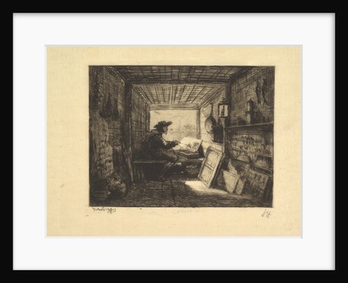 The Boat Studio, from series Voyage en Bateau, 1862, 1861 by Charles Francois Daubigny