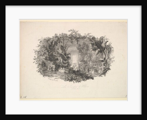 The Winter Garden, 1843 by Charles Francois Daubigny