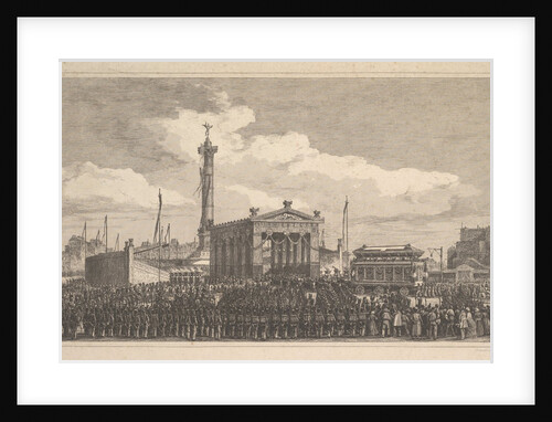 Cérémonie de l'inauguration de la colonne de juillet, 1840, 1840 by Joseph-Louis Trimolet