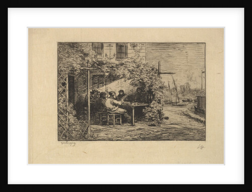 The Farewell Breakfast at Asnières, 1861 by Charles Francois Daubigny