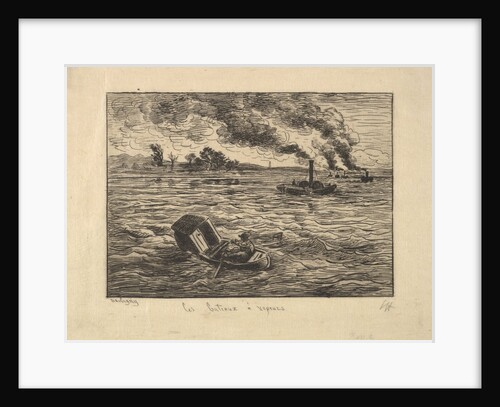 The Steam Boats, 1861 by Charles Francois Daubigny