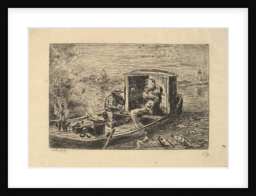 Gobbling a Meal, 1861 by Charles Francois Daubigny