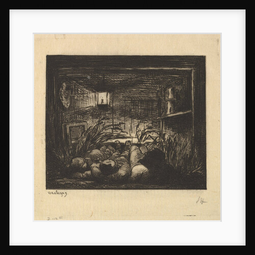 Sleeping on Board the Boat, 1861 by Charles Francois Daubigny