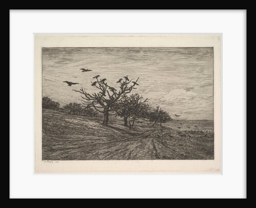 Tree Filled with Crows, 1867 by Charles Francois Daubigny