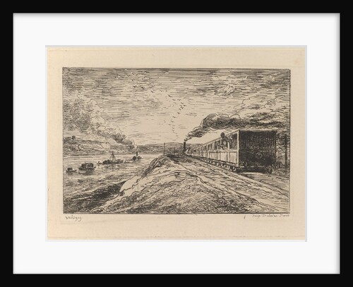 Le Départ, from Le Voyage en bateau, 1861 by Charles Francois Daubigny