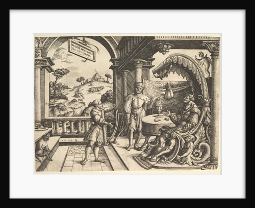 David playing the harp before Saul, 1531 by Christoph Bockstorffer