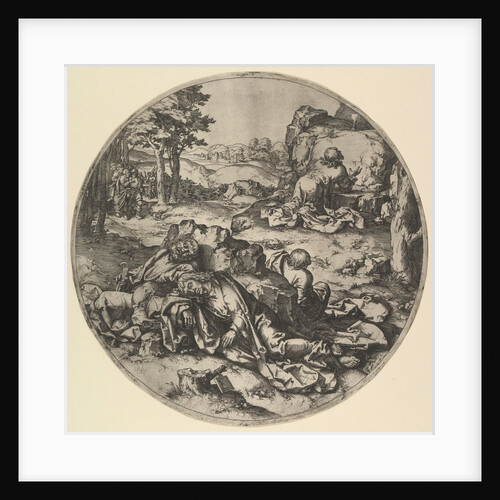 Christ in Gethsemane, 17th century by Claes Jansz Visscher