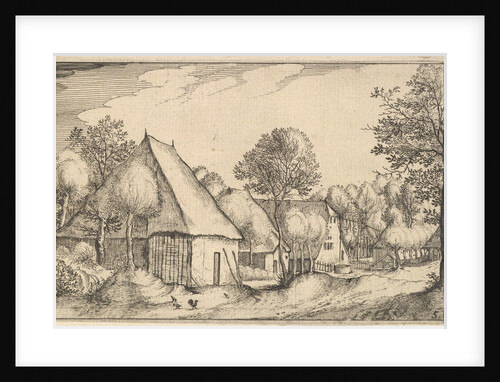 Farmyard, plate 5 from Regiunculae et Villae Aliquot Ducatus Brabantiae, ca. 1610 by Claes Jansz Visscher