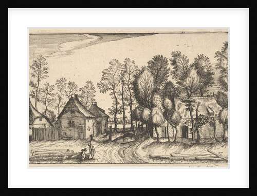 Landscape with Hewed Trees, plate17 from Regiunculae et Villae Aliquot Ducatus Brabant…, ca. 1610 by Claes Jansz Visscher