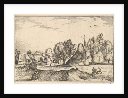 Road into a Village, plate 19 from Regiunculae et Villae Aliquot Ducatus Brabantiae, ca. 1610 by Claes Jansz Visscher