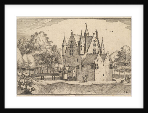 A Castle, plate 22 from Regiunculae et Villae Aliquot Ducatus Brabantiae, ca. 1610 by Claes Jansz Visscher