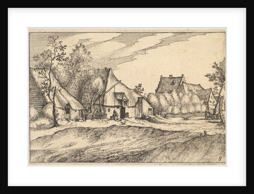 Farms in a Village from Regiunculae et Villae Aliquot Ducatus Brabantiae, ca. 1610 by Claes Jansz Visscher