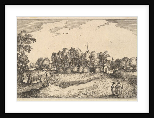 A Convent, plate 13 from Regiunculae et Villae Aliquot Ducatus Brabantiae, ca. 1610 by Claes Jansz Visscher