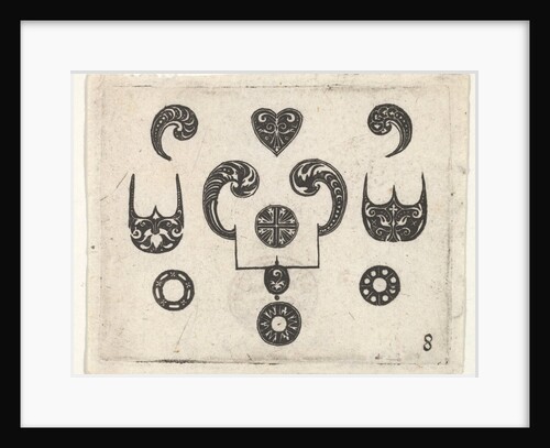 Blackwork Print with Various Motifs, ca. 1620 by Claes Jansz Visscher