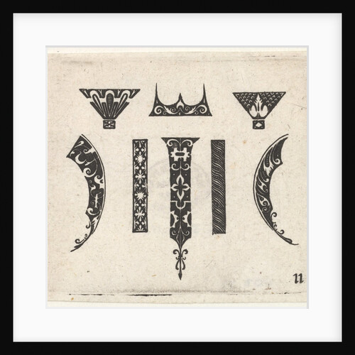 Blackwork Print with Eight Motifs, ca. 1620 by Claes Jansz Visscher
