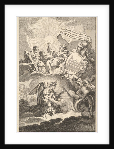 Frontispiece, from The Building of St. Sulpice by Alexis Piron, ca. 1744 by Claude Augustin Duflos le Jeune